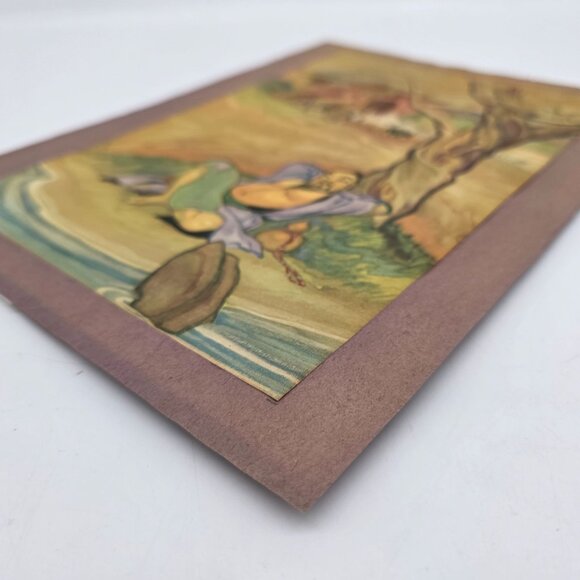 Vintage Cyrus Leroy Baldridge Illustrated Print Lithograph Lazy Man Song - Picture 10 of 10